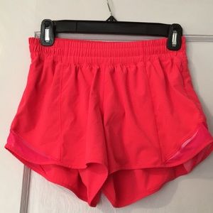 Lululemon hot pink running shorts!